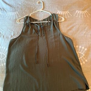 Women's Sleeveless Top in Olive Green